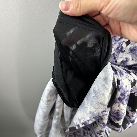 H&M | Floral Polyester Scoop Neck Sleeveless Casual Knee Length Dress sz 6 - Picture 13 of 13